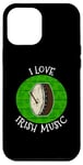 Coque pour iPhone 12 Pro Max St Patrick's Day Bodhran, j'aime la musique irlandaise