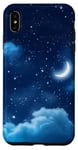 Coque pour iPhone XS Max Ciel étoilé bleu nuit