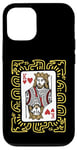 iPhone 12/12 Pro King Of Hearts Doodle - Vintage Graphic Card Game Lover Case