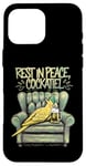 iPhone 16 Pro Max Drunk Cockatiel - Funny Cute Bird Beer Drinking Lover Case