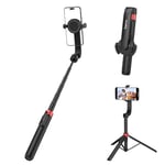 SMALLRIG Magnetic Phone Tripod Stand w Remote, 52" Portable Selfie Stick, for Magsafe for iPhone 12/13/14/15, Compact Tripod for Video Recording, Travel, Vlogging, ST-25 Pro - 4731