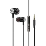 Mogzank Wired Earphones Metal In-Ear Gaming Headsets with Microphone Wired Gaming Earphones