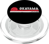 Okayama Japan Vintage Retro Design for Culture Fans PopSockets PopGrip pour MagSafe