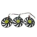 1SET FDC10H12S9-C T129215SU RTX 2080 2070 GPU Ventilateur,Pour ASUS RX 5700XT 5700 5600XT ROG STRIX OC foulant carte ventilateur de refroidissement - Type T129215SU