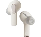 SUDIO E3 Wireless Bluetooth Noise-Cancelling Earbuds - Cream White, White,Cream