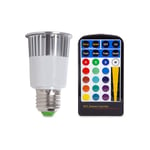 Ampoule led E27 5W rgb Télécommande 40 000H [PL187221-E27]