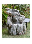 Smart Solar Rock Fall Water Feature