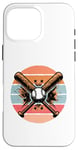 Coque pour iPhone 16 Pro Max Battes de baseball balle sport action excitation esprit jeu