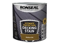 Ronseal Ultimate Protection Decking Stain Medium Oak 2.5 litre RSLNUDSMO25L