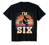 Youth Motocross 6 Year Old Birthday Boy 6th Dirt Bike Birthday T-Shirt