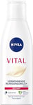 NIVEA VITAL Lait nettoyant apaisant pour le visage pour peaux matures élimine en profondeur le maquillage et les salissures de la peau (200 ml)