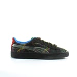 Puma Basket x Dee & Ricky Black Leather Mens Lace Up Trainers 361498 01 - Size UK 4