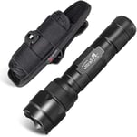 Wf-502B Torche Et Étui À Lampe De Poche Set,1000 Lumen Led Torche 1 Mode Et Support De Lampe De Poche Avec Clip Rotatif À 360 Degrés