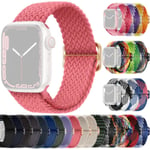 SKALO Flätat tygarmband Apple Watch Series 1-3 42mm - Fler färger Rosa