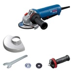 Bosch Professional Corded Angle Grinder GWS 12-125 P (disc Ø: 125 mm, 1200 W, incl. Vibration Control Auxiliary Handle, Protective Guard, Two Hole Spanner)