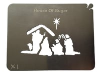 Stainless Steel Nativity Scene X1 cake decorating / card making stencil