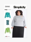 Simplicity Women's Knit Top Sewing Pattern, S9680