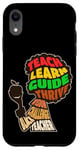 iPhone XR Afro Teacher African American Inspirational Word Cloud Case