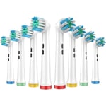 Tandborsthuvuden 8-pack 4X Oral B Cross Action Tandborsthuvuden och 4X Oral B Precision Clean Tandborsthuvuden