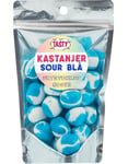 Tasty Kastanjer Sour Blå - Sur Frysetorkat Godis 160 Gram