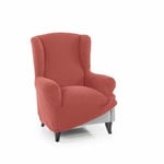 SOFASKINS® Housse de Fauteuil 1 Place - Housse de canapé à Oreilles Super élastique, avec Design Exclusif, Respirante et Durable, Facile à Installer. Dimensions 70-110 cm. Couleur Corail