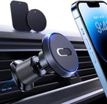 Miracase Magnetic Mobile Phone Holder for Car Vent, No Blocking Vent Hands Free Universal Car Phone Holder, Cell Phone Car Mount Compatible with iPhone, Samsung and All Phones