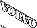 Emblem ''VOLVO'' Volvo V70, XC70 2005-2007