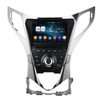 WXHHH Sat NAV Android 10 Autoradio Car Navigation Stéréo Multimédia Player GPS Radio IPS 2.5D Écran Tactile pour Hyundai Yazun Solaris 2011-2012,2+32