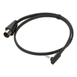 RockBoard Flat TRS to MIDI Cable, 60 cm TRS-MIDI Type A RBO CAP F TMA 60 BK