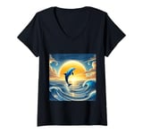 Womens The happy place to go V-Neck T-Shirt