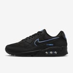 Nike Unisex Air Max 90 Trainers Black/University Blue - Size UK 10