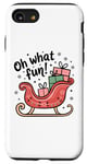 iPhone SE (2020) / 7 / 8 Christmas Shirt Boho Christmas Oh What Fun! Sleigh Presents Case