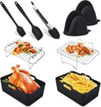 Air Fryer Accessories 9 Pcs Set for Ninja AF300UK AF400UK & Tower T17088 Dual Ai