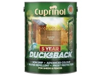 Cuprinol Ducksback 5 Year Waterproof For Sheds & Fences Autumn Gold 5 Litre CUPD