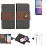 Housse á Rabat pour Oppo F21 Pro 5G + ÉCOUTEURS Pouchette Protection Casque Bo