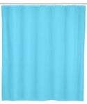 Allstar Rideau de douche Zen bleu - hydrofuge, entretien facile, Polyéthylène, 120 x 200 cm, Bleu