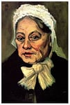 ArtPlaza Van Gogh Vincent - Head of an Old Woman with White Cap The Midwife Panneau Décoratif, Bois, Multicolore, 60 x 1.8 x 90 cmAS90700