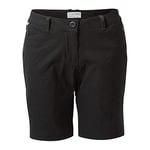 Craghoppers Womens Kiwi Pro Hiking Shorts, Black, 36W EU