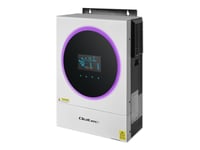 Qoltec - Strömomvandlare - 120A Hybrid Sol Inverter, Mppt, Bms, Fristående, Sinus - Ac 230 V - 6000 Watt - 6000 Va - 1-Fas - Rs-232, Usb, Wi-Fi - Vit, Svart