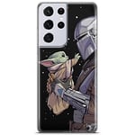 ERT GROUP Coque de téléphone Portable pour Samsung S21 Ultra Original et sous Licence Officielle Star Wars Motif Baby Yoda 019 Parfaitement adapté à la Forme du téléphone Portable, Coque en TPU