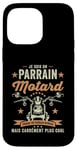 Coque pour iPhone 14 Pro Max Motard Parrain Moto Humour idée Cadeau Motorcycle Retraite