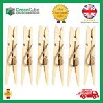 Strong Large Wooden Clips/Pegs Clothes Washing Lines Rotary Drying Rack Pegs x24