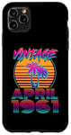 Coque pour iPhone 11 Pro Max 64 Years Old Retro Vintage Funny April 1961 64th Birthday