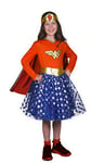 Wonder Woman Fashion costume déguisement fille original DC Comics (Taille 5-7 ans) avec jupe en tulle