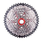 Lijincheng MTB 8 speed Cassette 8s 11-46T Freewheel Mountain Bike Wide Ratio Steel Sprocket for Parts M310 Tx35 K7 X4 Bicycle Parts Freewheels (Color : 8S 46T SILVER BLACK)