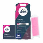 Bandes Épilatoire Faciales Veet Expert [16 Unités]