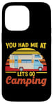 iPhone 14 Pro Max Let's Go Camping Motorhome Campervan Girl Retro Vintage Case