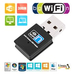 300M Mini USB Wifi LAN-adapter - 2,4Ghz / 300Mbps