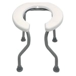 Cakunmik Chaise de Toilette Pliante creusée sur Les Toilettes pour Les âges de Toilette Portables âgées Assemblage sans Outil de Toilette sans Outil Simple Mobile Portable,B