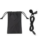 Mini Clip On Mic TypE C Audio Interface Lavalier Mic For Phone Set